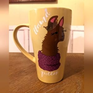 Llama Queen Large Ceramic Mug
